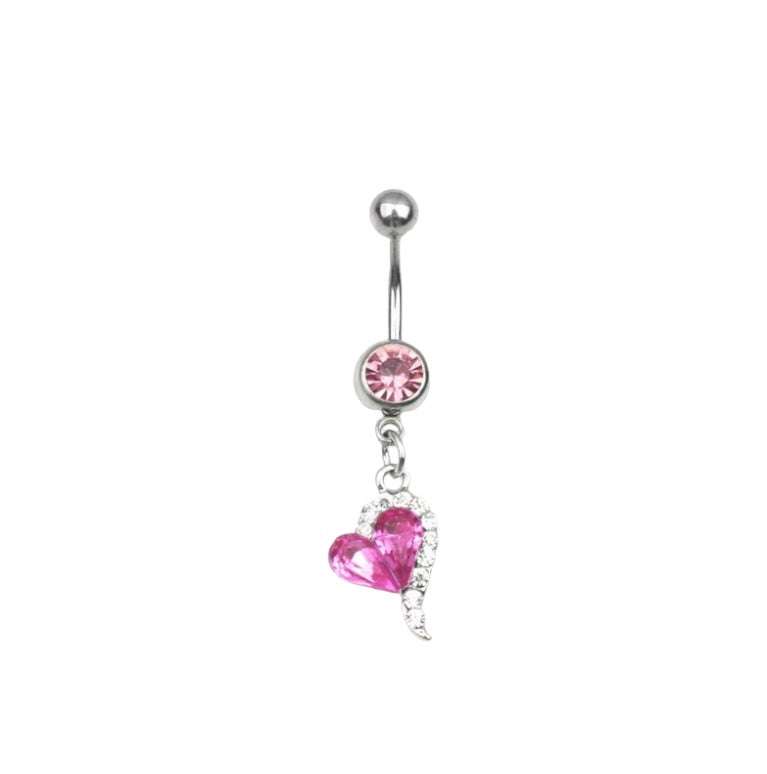 Heart belly ring