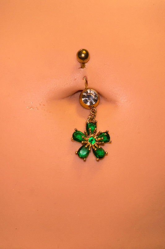 Flora belly ring