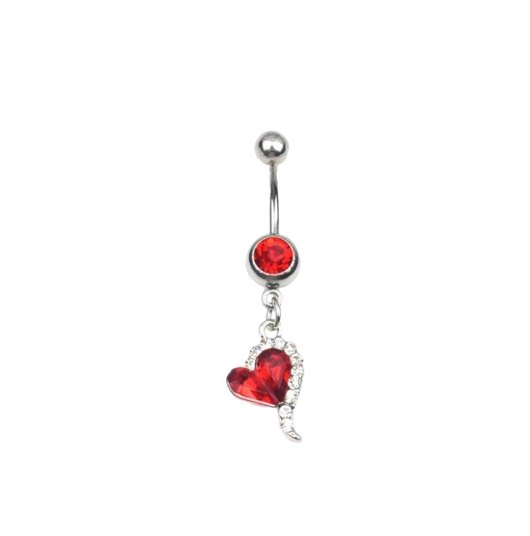 Heart belly ring