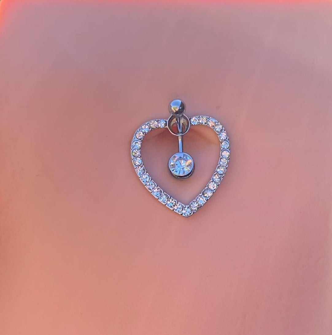Close Heart Belly Ring