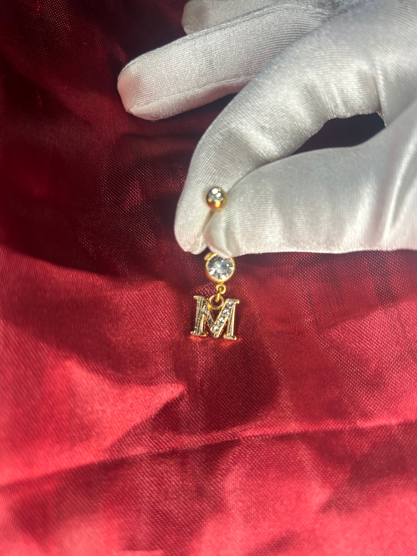 Letter Belly ring