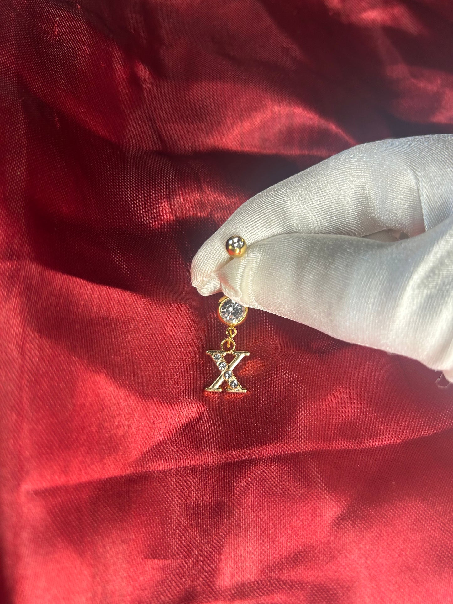 Letter Belly ring