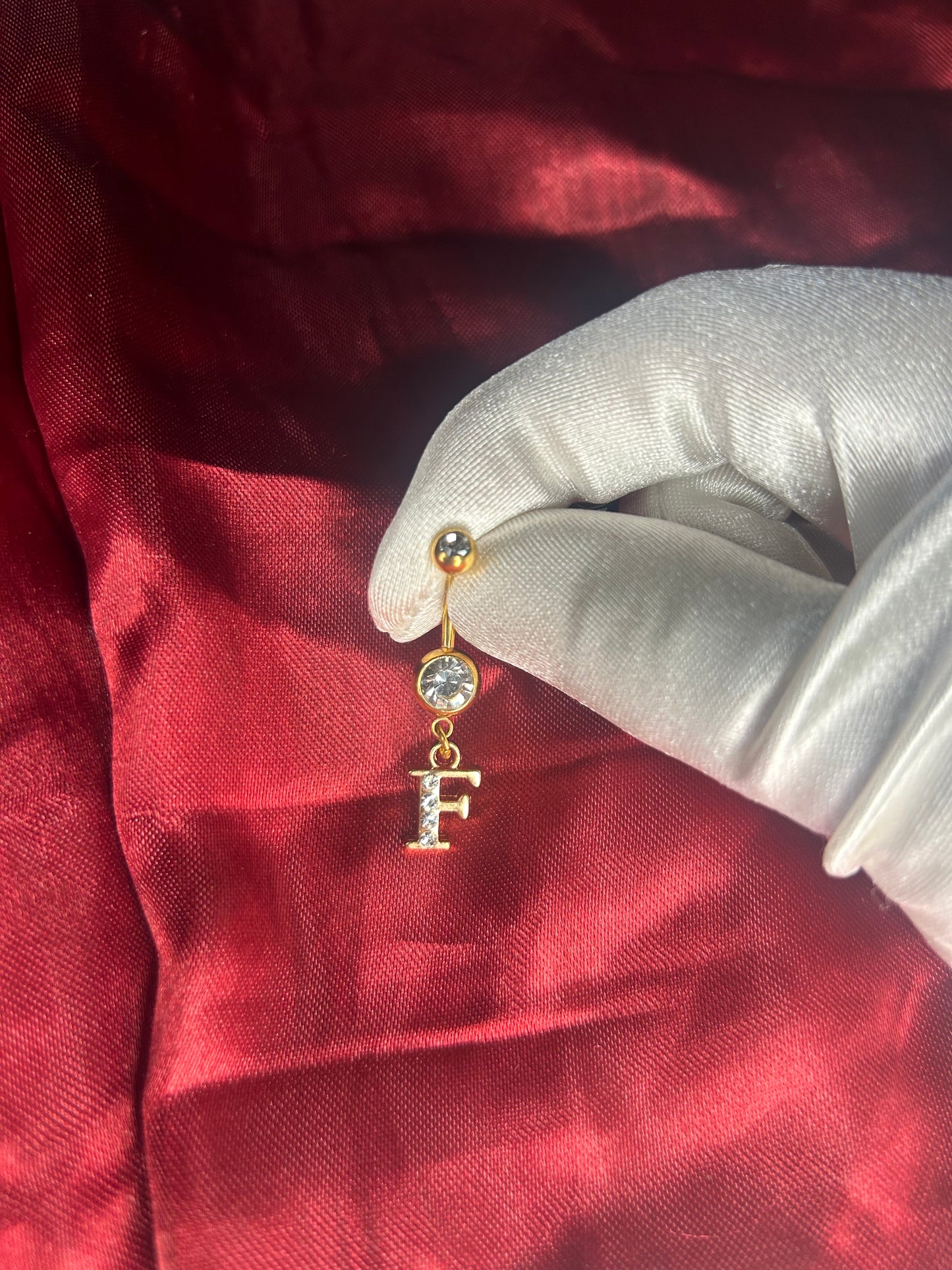 Letter Belly ring