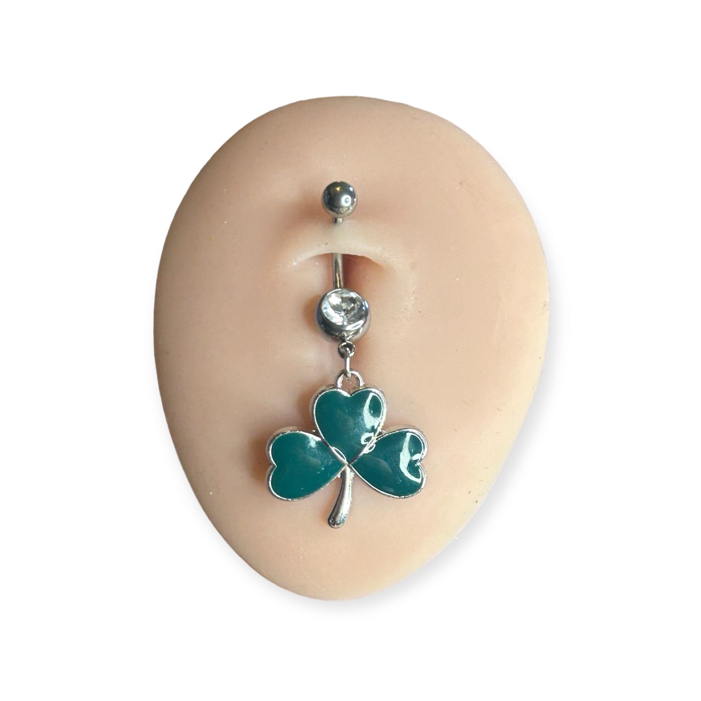 Clover belly ring