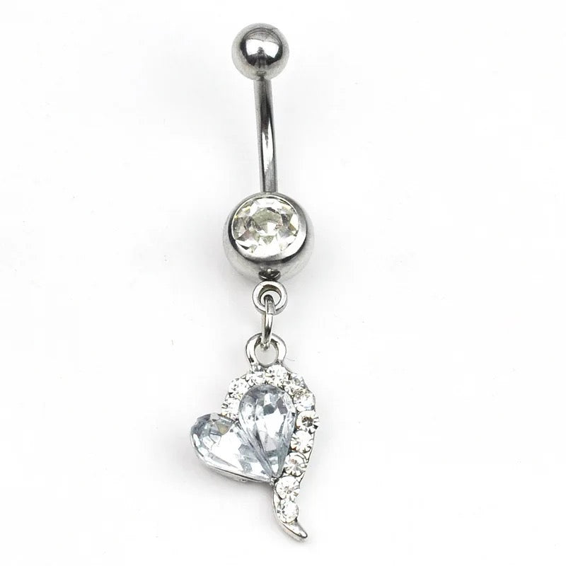 Heart belly ring
