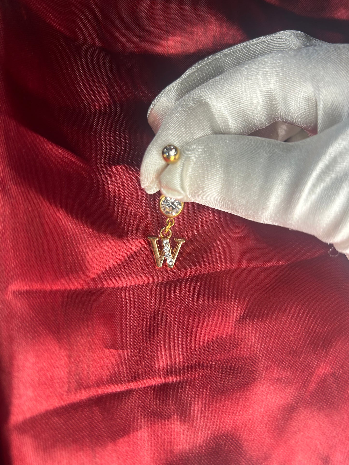 Letter Belly ring