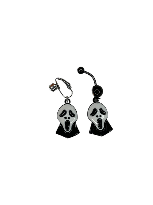 Scream belly ring
